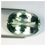 $4,050 Appraisal - 27ct Cert. Green Amethyst Gem