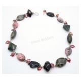 Jade, Agate, Topaz, Tourmaline, Freshwater Pearl