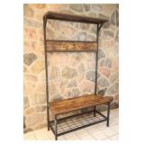 Bevinfield Rustic Hall Tree with Storage Bench