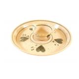 Ceramic Pottery Signed Appetizer Tray Set