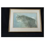Saffron' by Artist Tim O'Kane, 1974 Framed Print