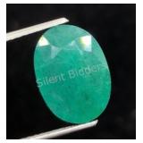 $8,400 App. - 4.2ct Cert. Colombian Emerald Gem