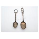 Antique Sterling Silver Collector Canada Spoons
