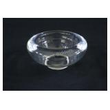 Orrefors Art Glass Candle Holder, Signed