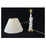 White Blanc de Chine Porcelain Table Lamp