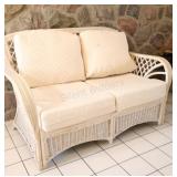 1980's Bamboo / Rattan Love Seat