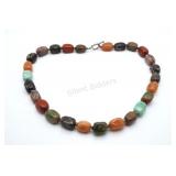Jasper, Agate, Turquoise Semi-Precious Necklace