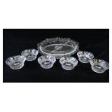 Cambridge Glass Relish Dish, Crystal Bowls