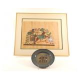 Royal Doulton Titanian Plate & Papyrus Painting