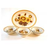 Royal Doulton Forest Glen Platter wCereal Bowl Set