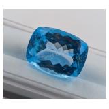 $7,650 App. - 31.94ct Cert. Royal Blue Topaz Gem