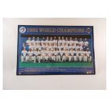 1982 World Champions Toronto Blue Jays Poster