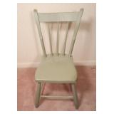 Farmhouse Rustic Painted Wooden Chair