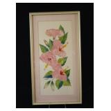 Mary Zuill Sea Shell Pink Hibiscus Watercolor