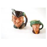 Royal Doulton Character Jugs, Robin Hood & Arriet