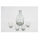 Bjï¿½rkshult Smoke Grey Glass Decanter w Glasses