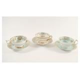 Assorted Bone China Tea Cups w Plate