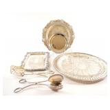 VTG Silverplate Trays & Serving Utensils