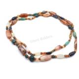 VTG -Agate, Quartz, Carnelian, Onyx Necklace
