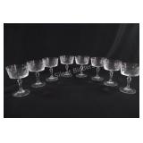 Cross & Olive Cut Stemware Champagne Set