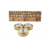 Rustic Coat & Key Rack, Weather Barometer Master