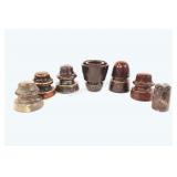 VTG Brown Ceramic or Porcelain Insulators