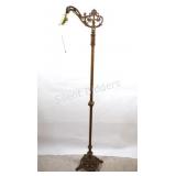 Antique Cast Iron Bridge Floor Lamp,