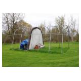 Hoop House / Polytunnel Structure w Brown Cover