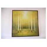 Framed Abstract Canvas Painting