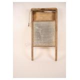 Antique Wooden & Metal Washboard,