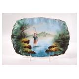 Antique Limoges Hand Painted w Gilted Edges Plate