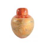 VTG Crackle Glaze Lidded Studio Pottery Ginger Jar