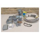 Assortment of PVC & Metal Electrical Boxes ++