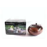 NEW - Green Earth Boxed Ceramic Fire Pot