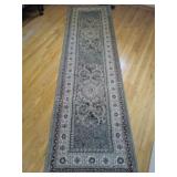 Fantazi Area Runner -Green & Beige Floral Patterne