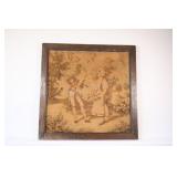 Early 20th Century Tapestry -Watteau-esque Scene