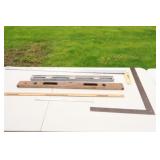Levels, T-Square, Rulers and Angle Square