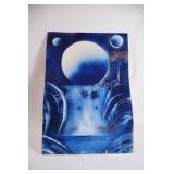 Abstract Expressionism with Surreal, Cosmic Themes