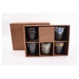 NEW - Boxed Asian Pottery Tea Set
