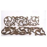 Antique Cast Iron Decorative Panels x 2