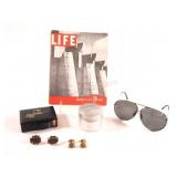 Porsche Design Sunglasses, Cufflinks, 1936 LIFE