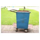 4 Tier Metal, Rolling Shop Cart with Handle