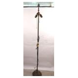 Antique Cast Iron Bridge Floor Lamp,