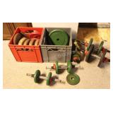 Vintage USA-Made York Plates & Filled Weights