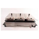 NEW Bravetti 3-Section Stainless Buffet Server