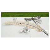 "Nod to Nature" Metal Dragonfly & Leaf Wall Garden