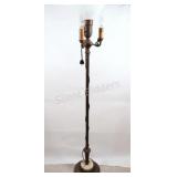 Antique Brass Torchiere Floor Lamp