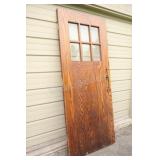 Craftsman-style 6-Lite Exterior Entry Door c1920"s