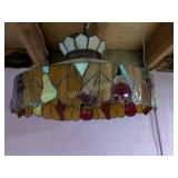 Large Stain Glass Fruit Pendant Light