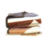 Plush Geometric Abstract Plush Double Blanket